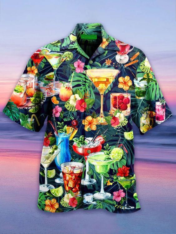 Cocktail Tropical Hawaiian Shirt