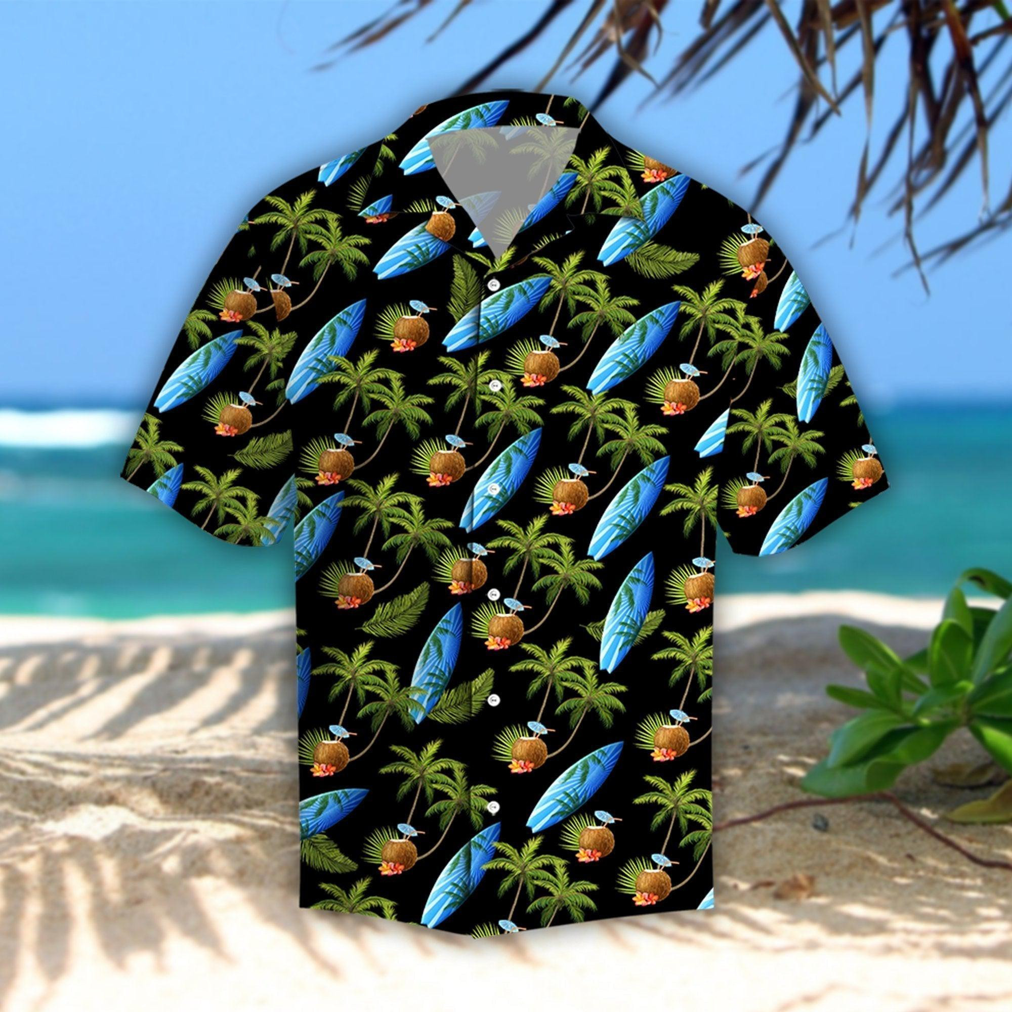 Coconut Island Hibiscus Tropical Hawaiian Shirt