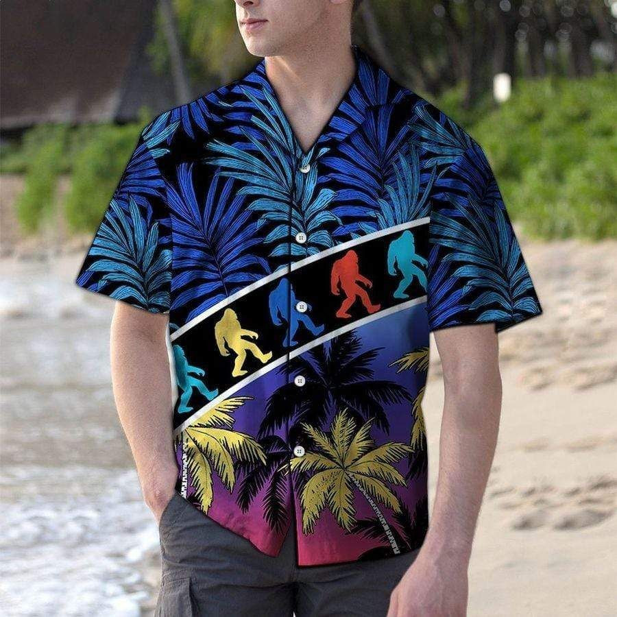 Coconut Tree Bigfoot Hawaiian Shirt