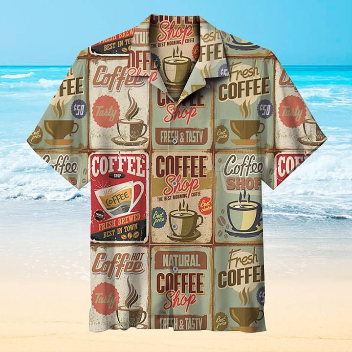 Coffee Hawaiian Shirt