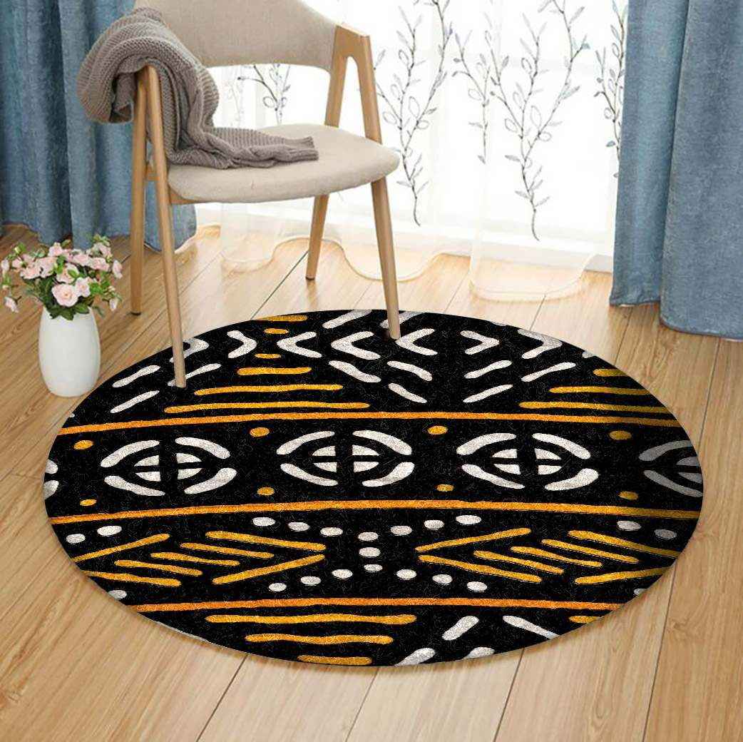 Colonial Kingdoms Of Africa Round Rug Carpet Bedroom Livingroom Home Decor