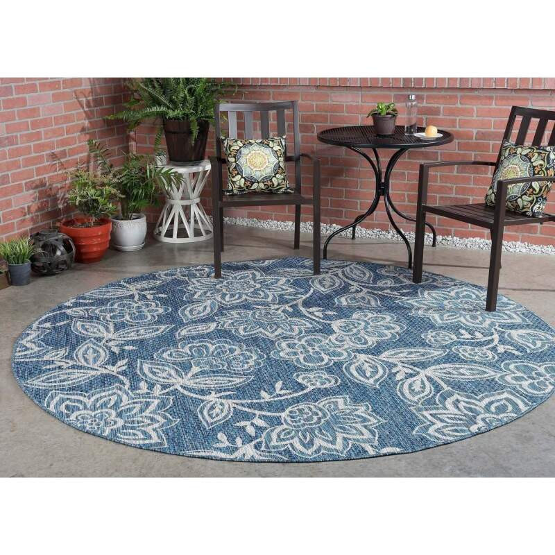 Colonnade Transitional Floral Limited Edition Round Rug Carpet Bedroom Livingroom Home Decor