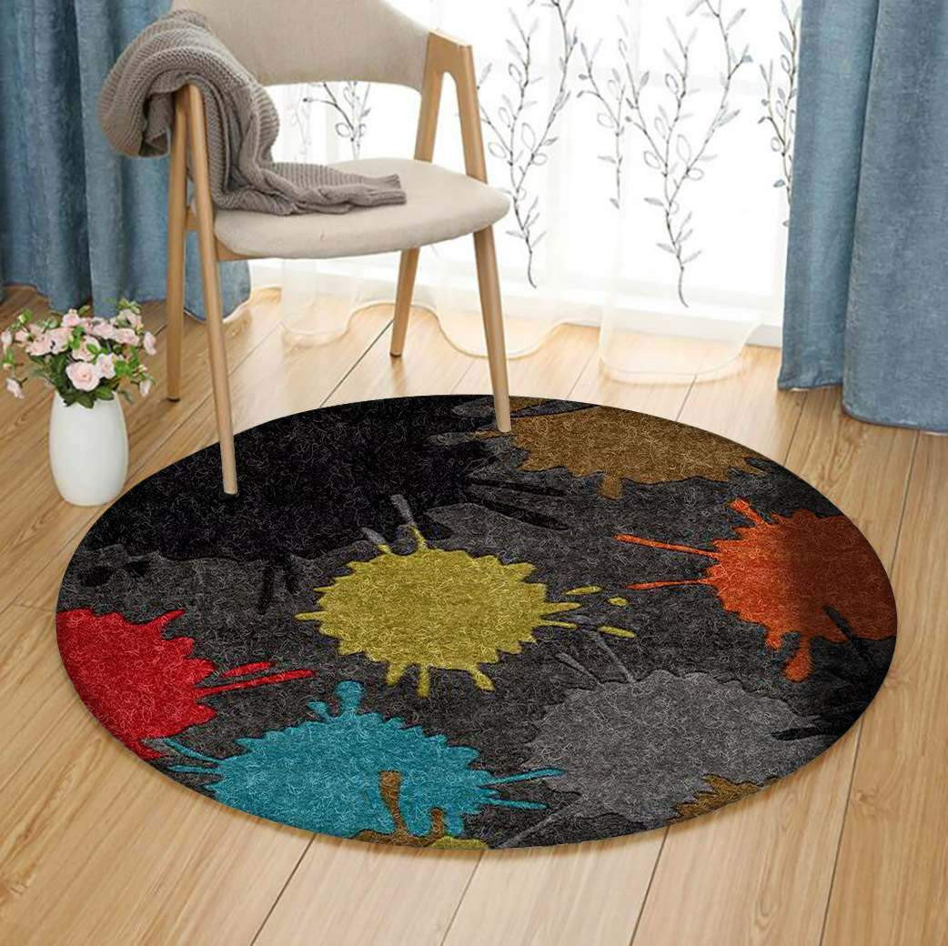 Color Limited Edition Round Rug Carpet Bedroom Livingroom Home Decor