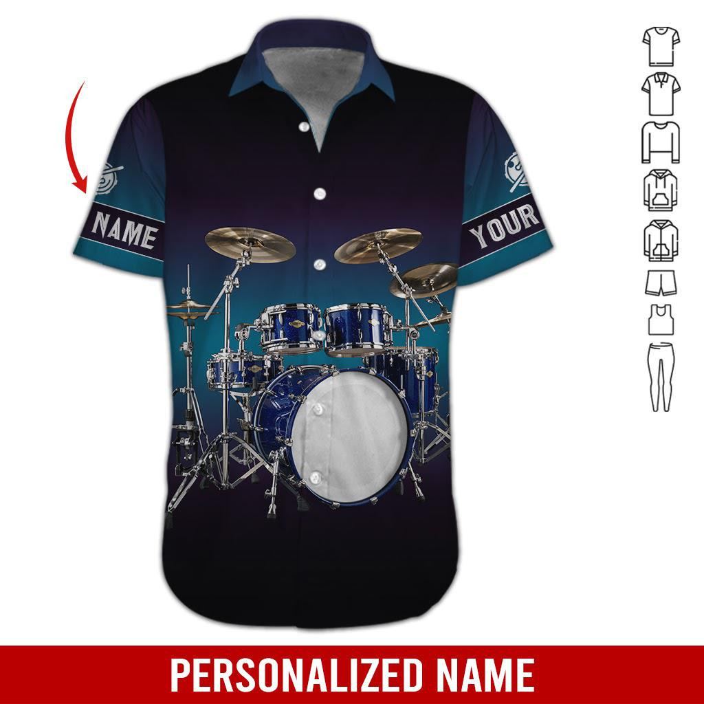 Color Love Drum Personalized Hawaiian Shirt