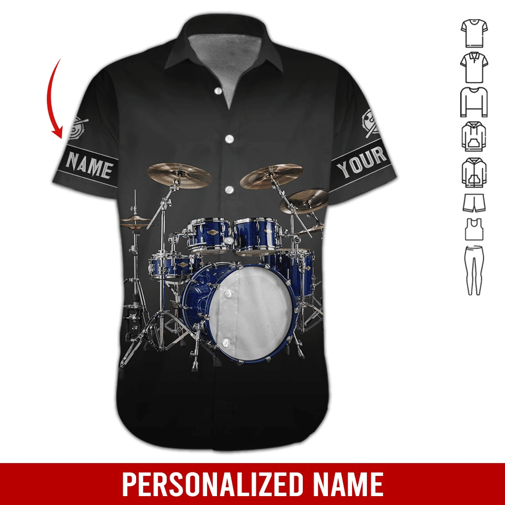 Color Love Drum Personalized Hawaiian Shirt