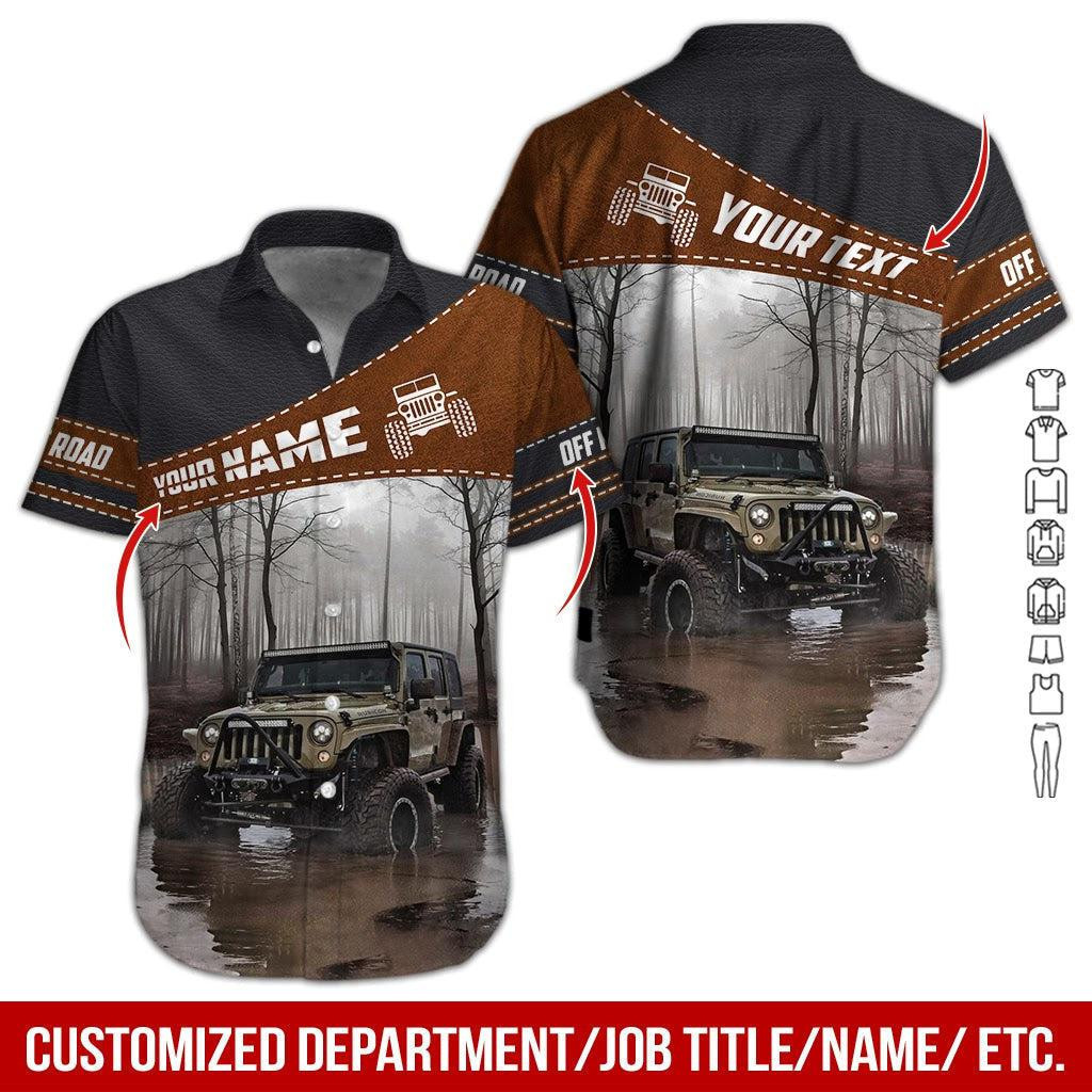 Color Off Road Personalized Hawaiian Shirt