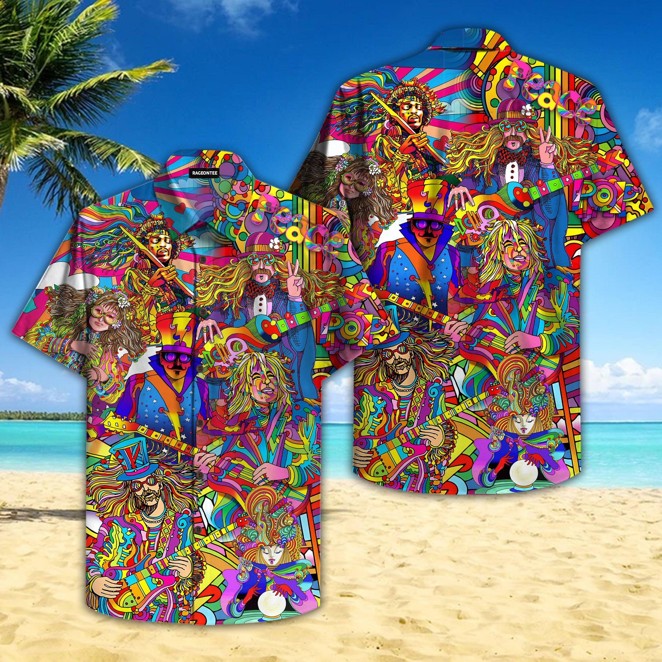 Colorful Artist Hippie Peace Lover Hawaiian Shirt