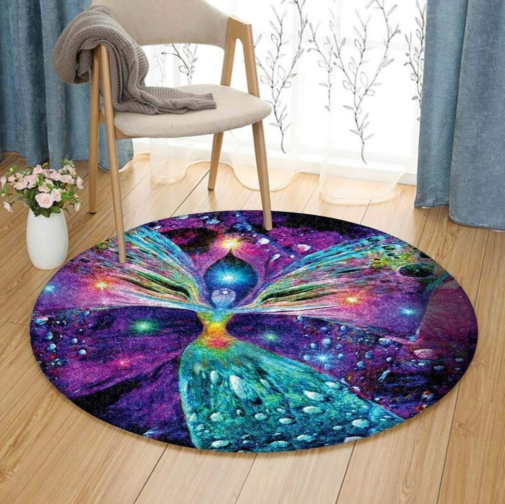 Colorful Chakra Round Rug Carpet Bedroom Livingroom Home Decor