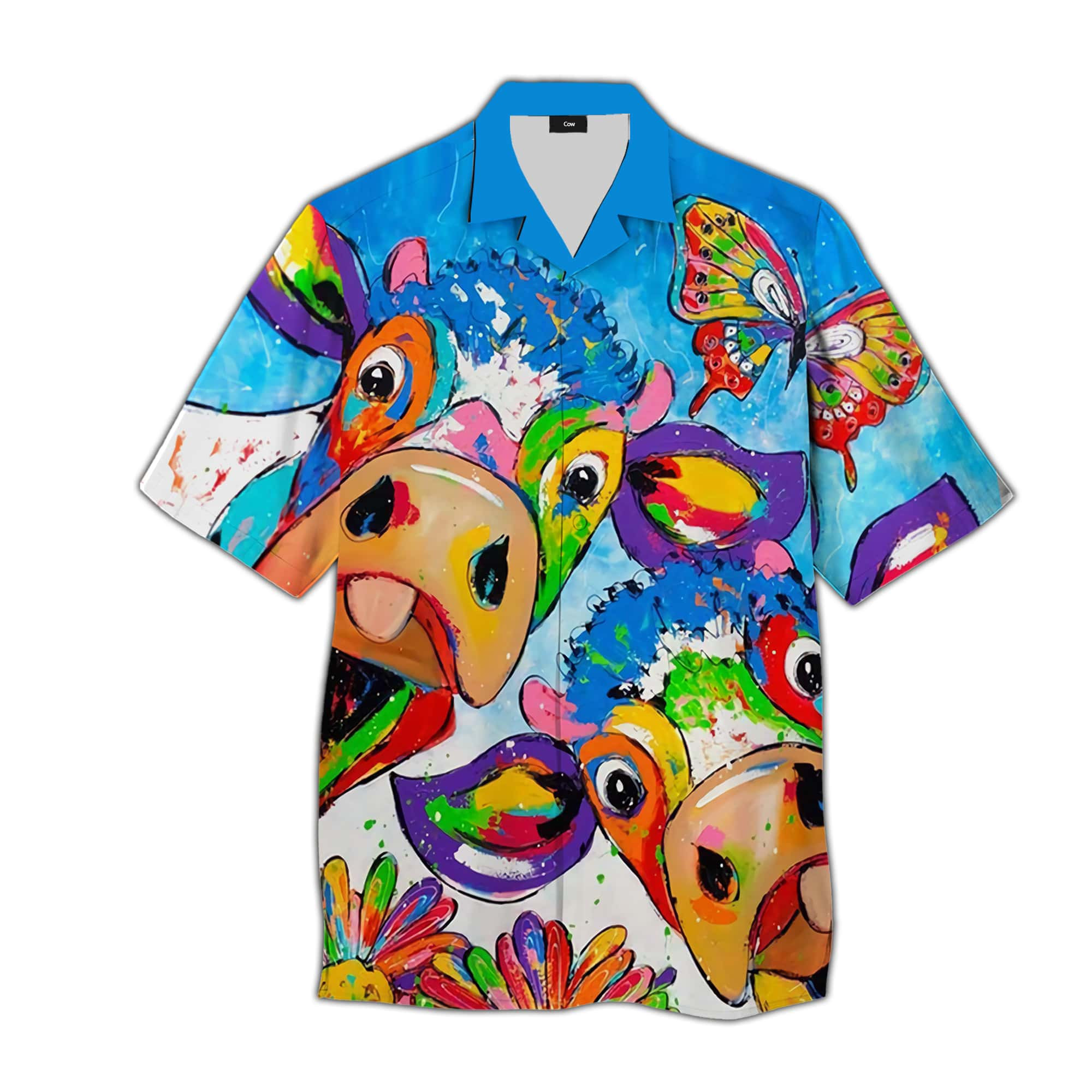 Colorful Cow Hawaiian Shirt