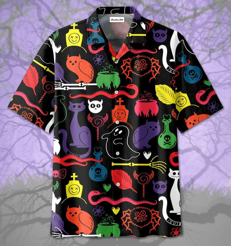 Colorful Halloween Hawaiian Shirt