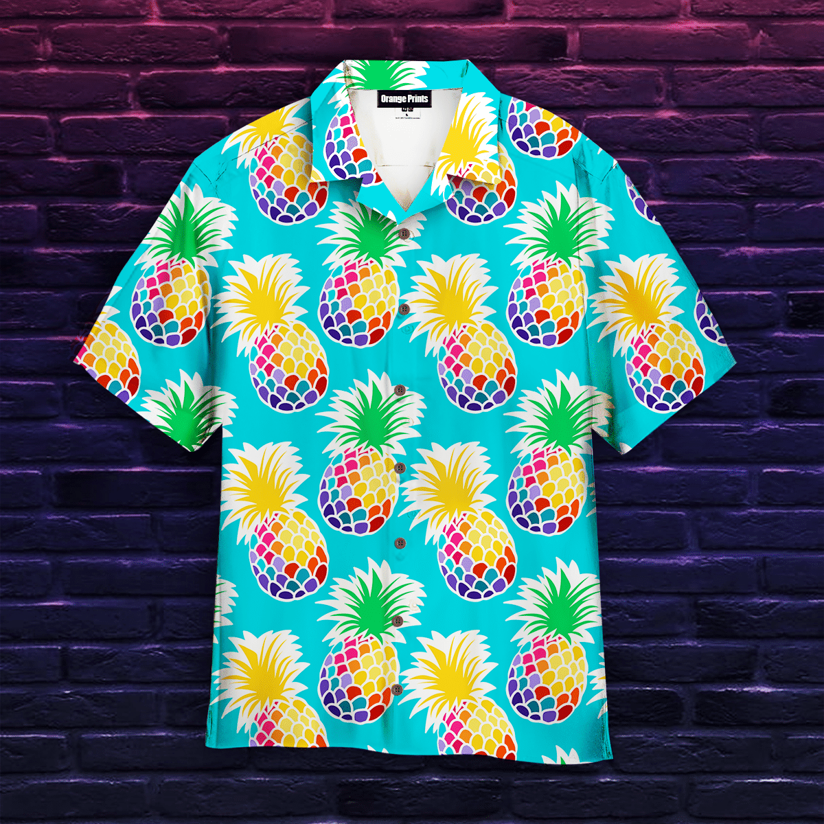 Colorful Pineapples Hawaiian Shirt