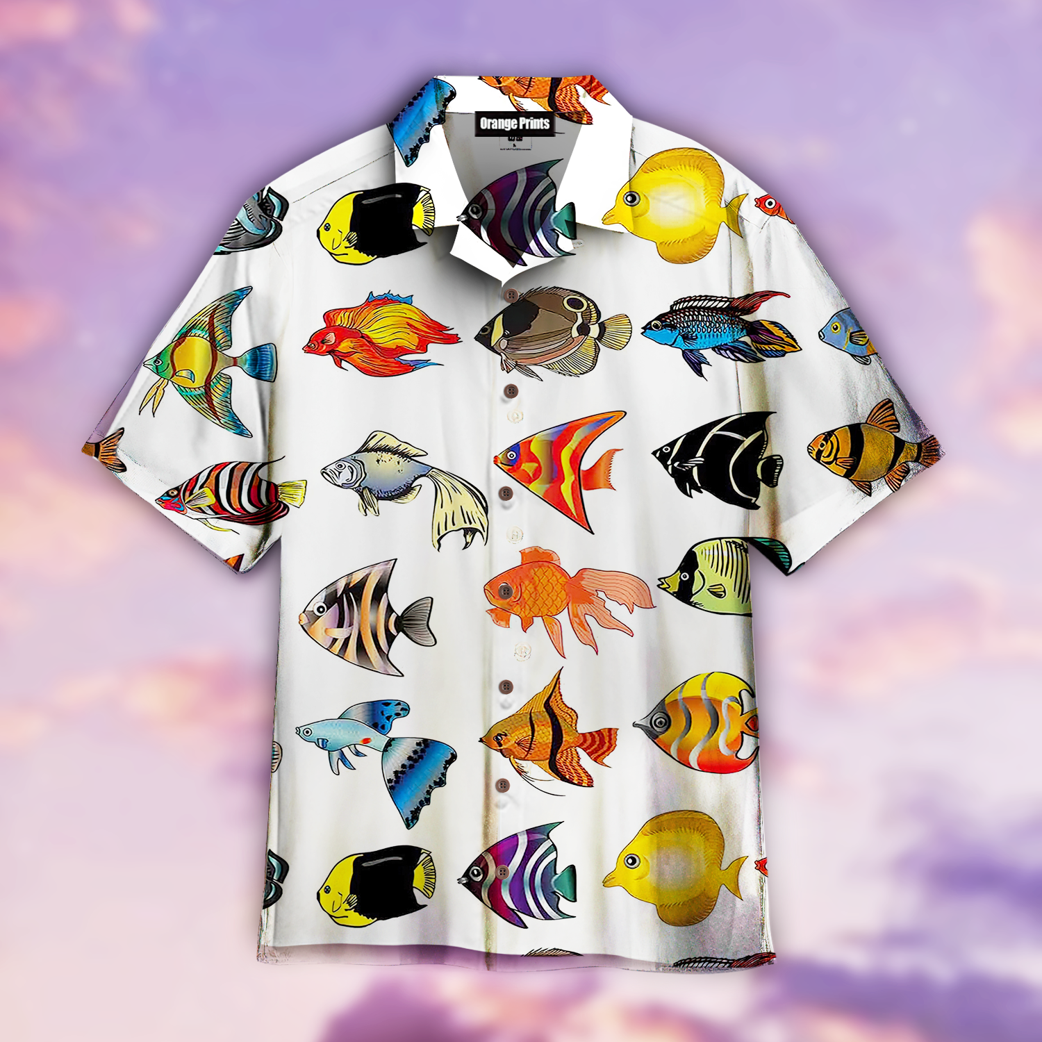 Colorful Tropical Fishes Art Hawaiian Shirt