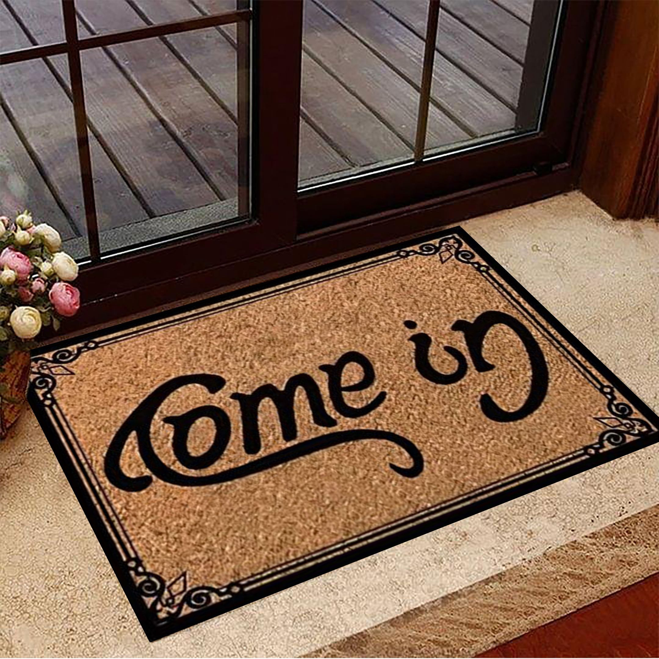 Come In Go Away Rubber Doormat Funny Welcome Mats New Home Gift Ideas