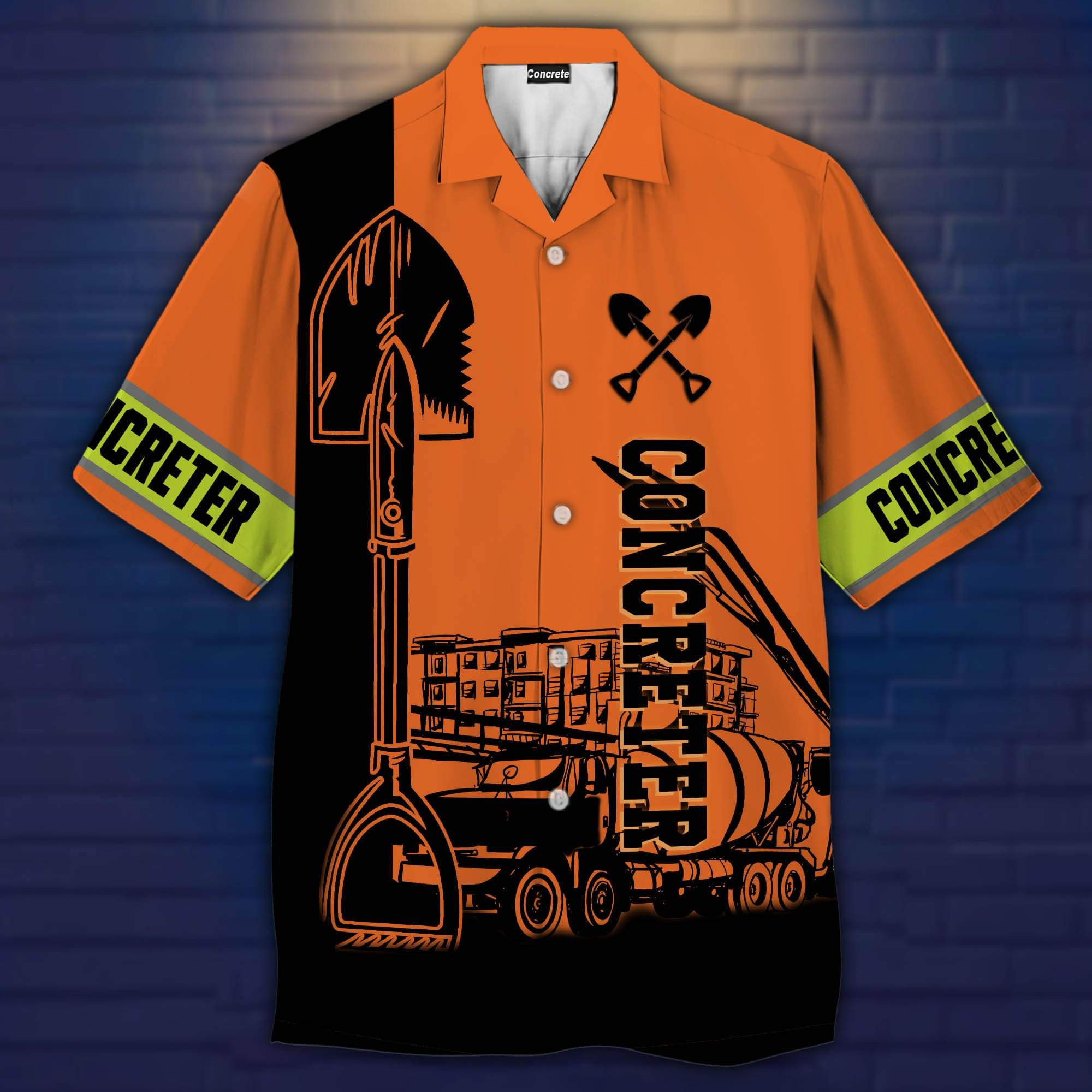Concreter Shovel Hawaiian Shirt