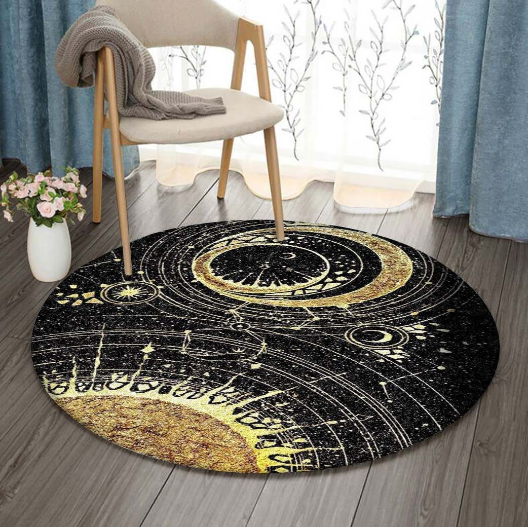 Constellation Round Rug Carpet Bedroom Livingroom Home Decor