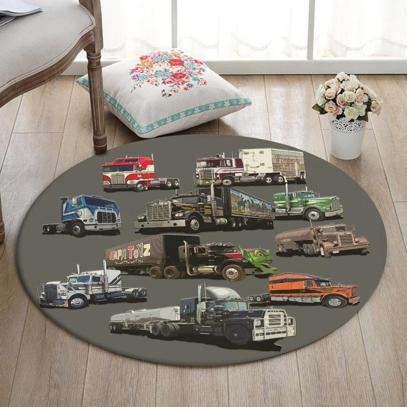 Convoy Living Room Round Rug Carpet Bedroom Livingroom Home Decor