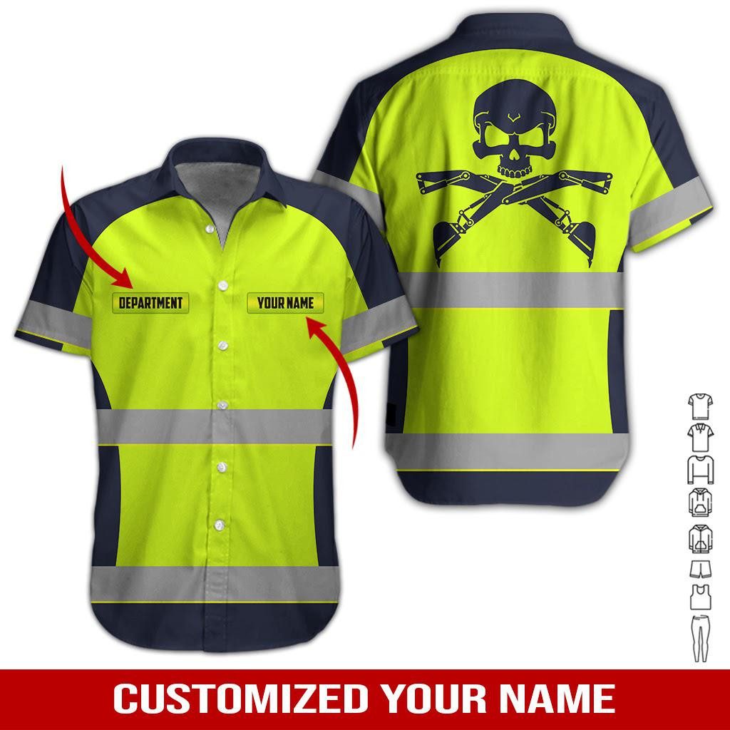 Cool Heavy Equipment Personalized Hawaiian Shirt