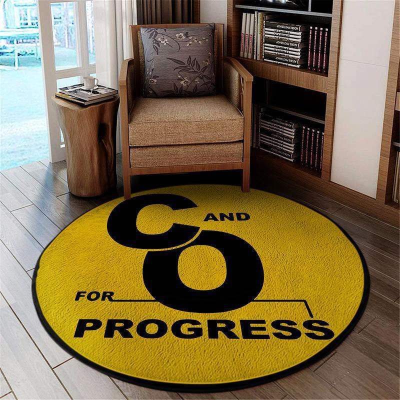 Coprogress Living Room Round Rug Carpet Bedroom Livingroom Home Decor - Image 3