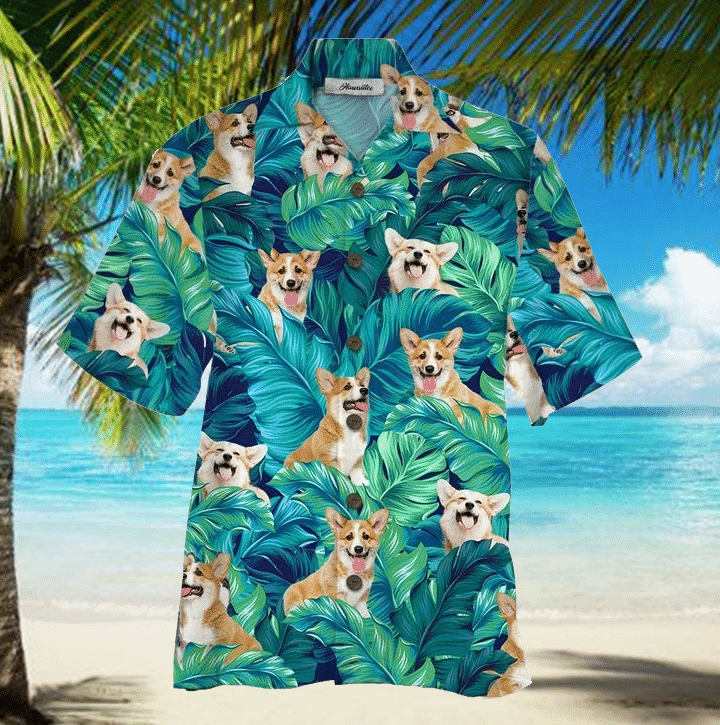 Corgi Cute Dog Hawaiian Shirt