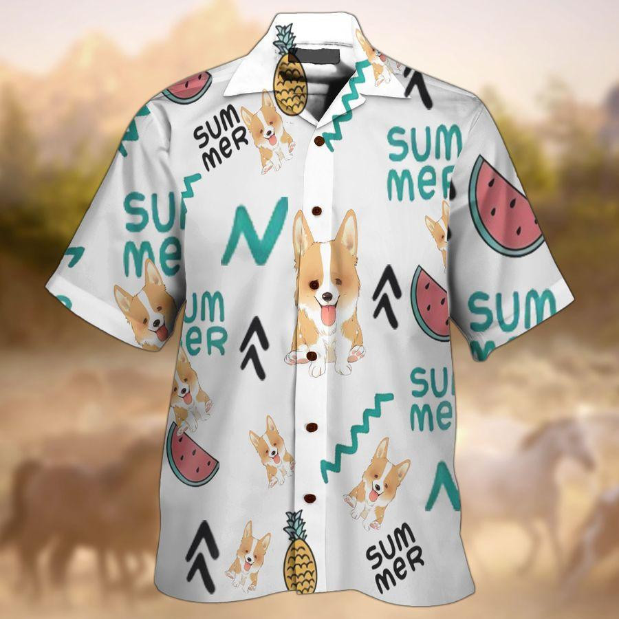 Corgi Dog Lover Hawaiian Shirt