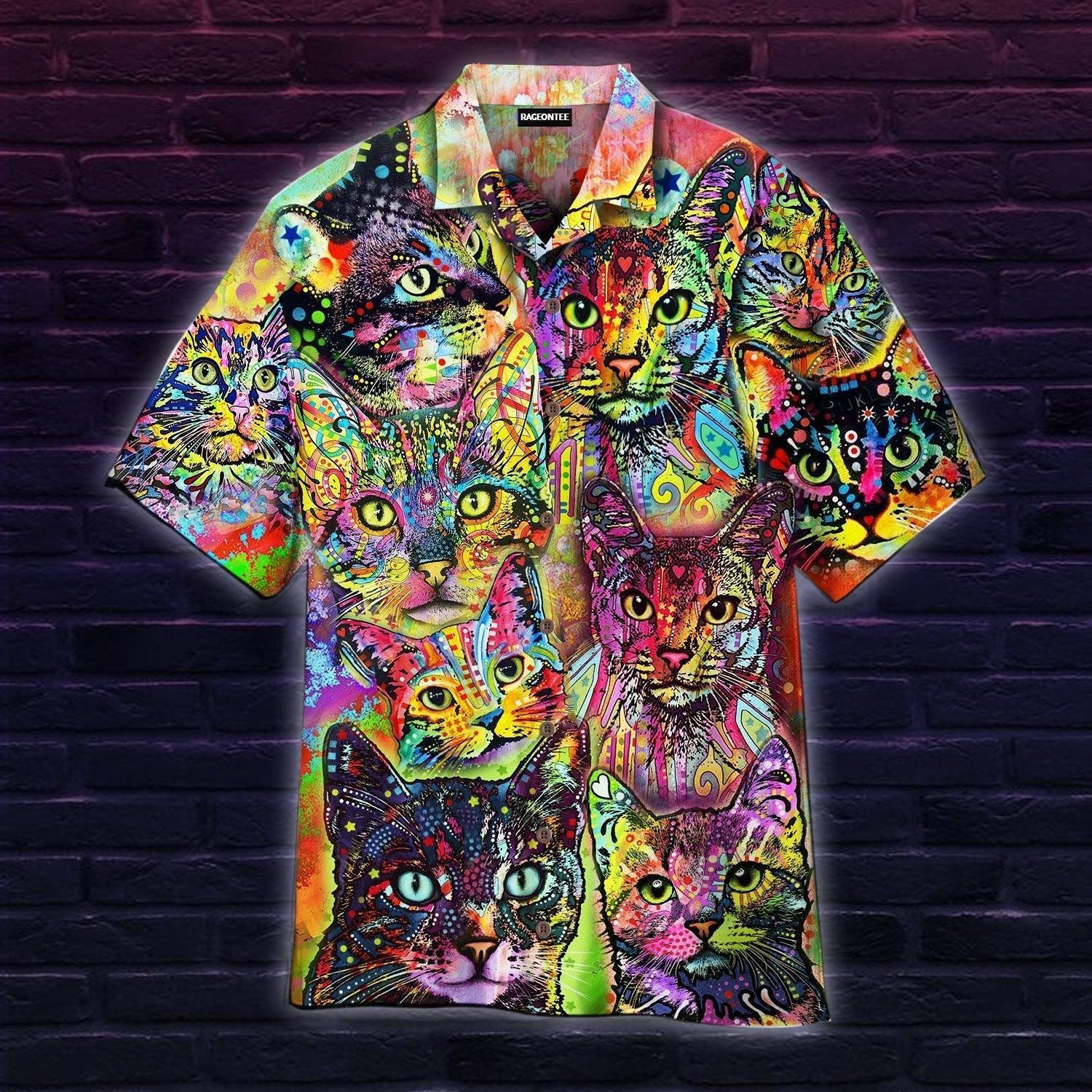 Corlorful Cats Hawaiian Shirt