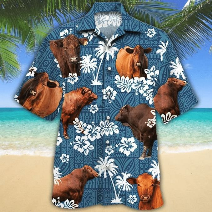 Cow 10 Print Hawaiian Shirt