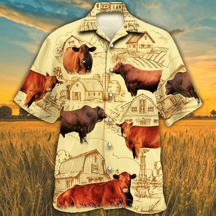 Cow 12 Print Hawaiian Shirt