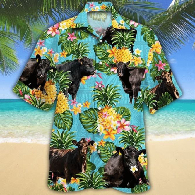 Cow 4 Print Hawaiian Shirt