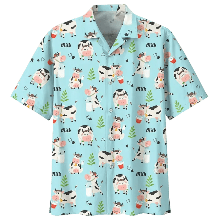 Cow Colorful Hawaiian Shirt