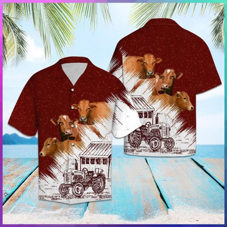 Cow Farm Hawaiian Shirt