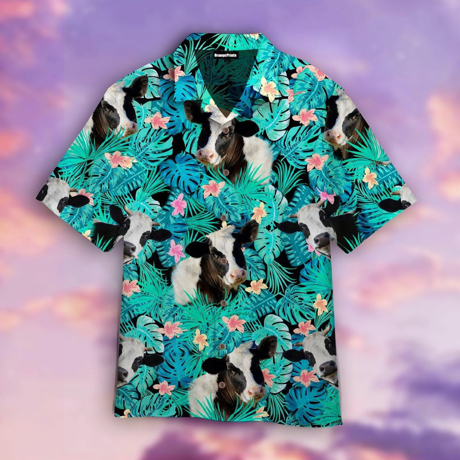 Cow Tropical Hawaiian Shirt