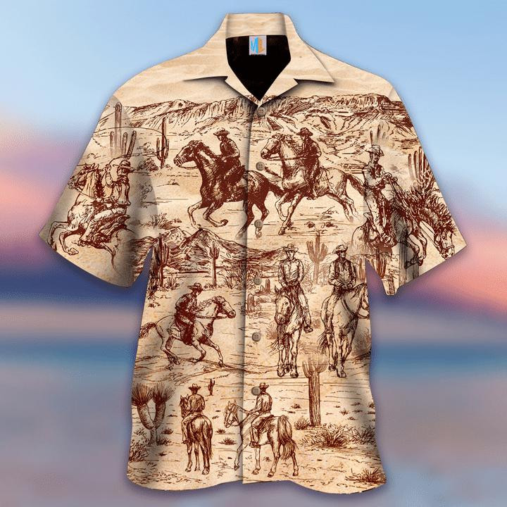 Cowboy Hawaiian Shirt