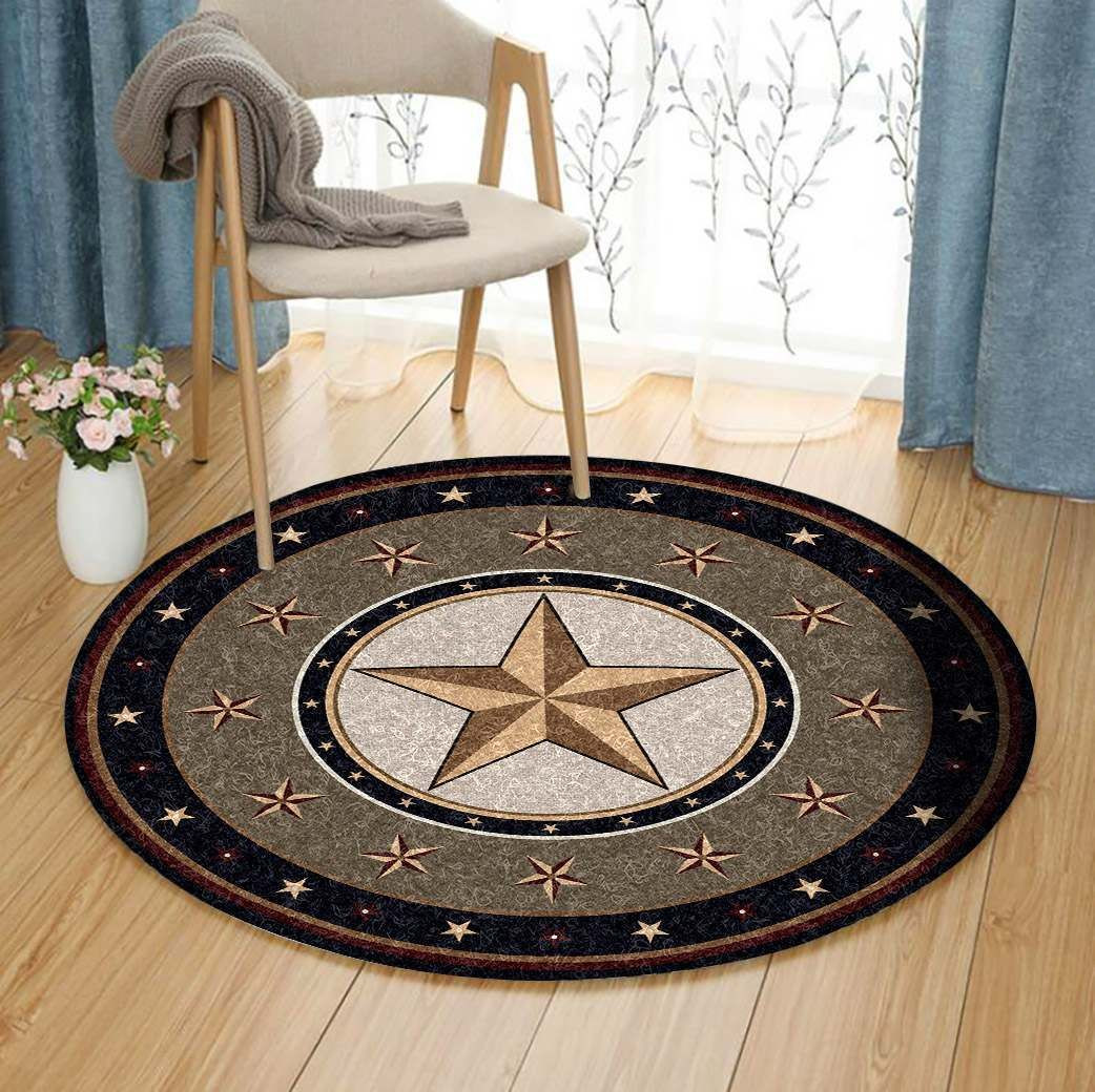 Cowboy Round Rug Carpet Bedroom Livingroom Home Decor