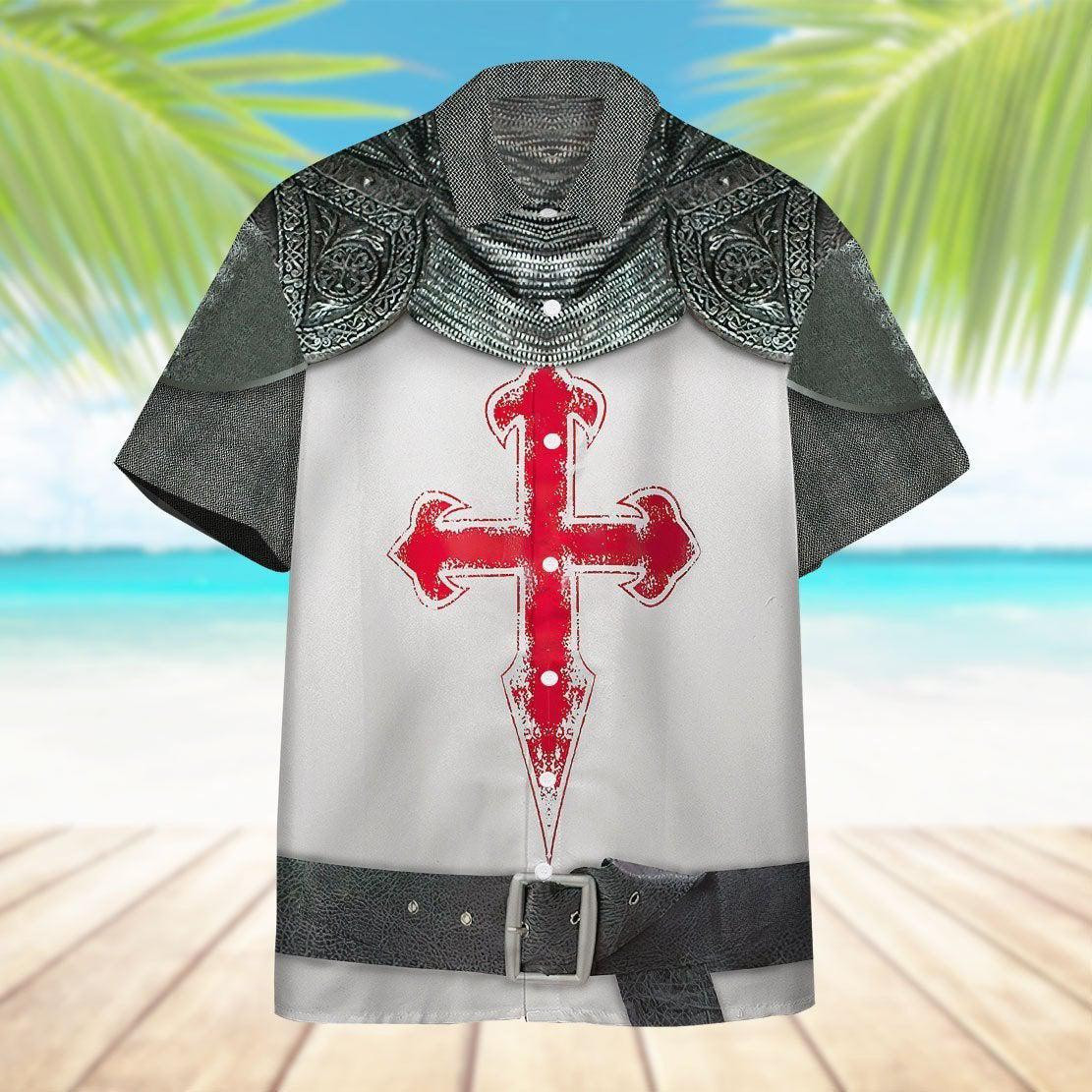 Crusader Knight Armour Hawaiian Shirt