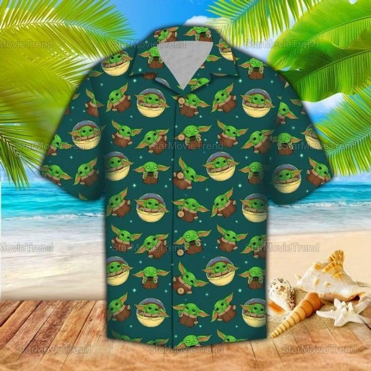 Cute Baby Yoda Star Wars Movie 5 Hawaiian Shirt