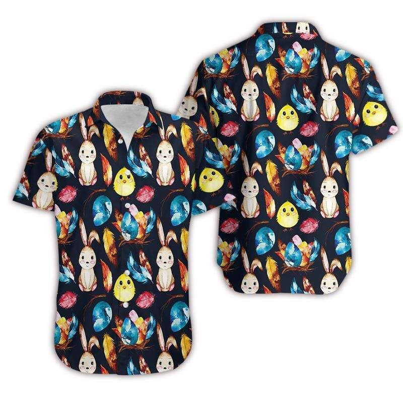 Cute Bunny Eggs Easter Hawaiian Shirt