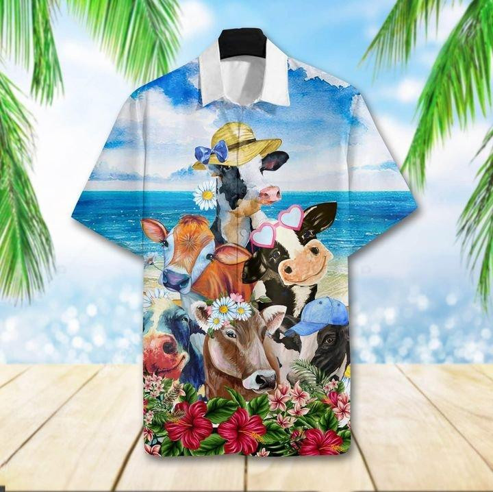 Cute Cows Hawaiian Shirt