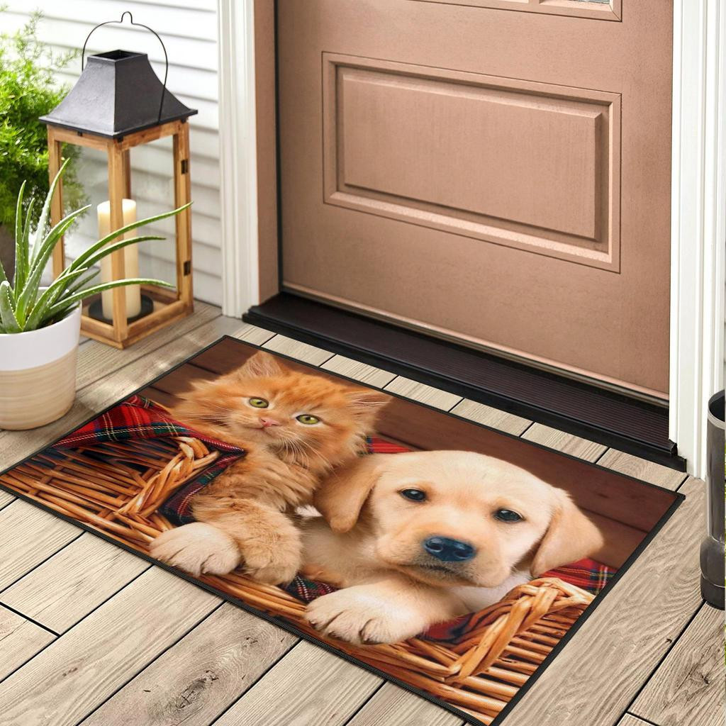 Cute Dog and Cat Rubber Doormats - Image 3