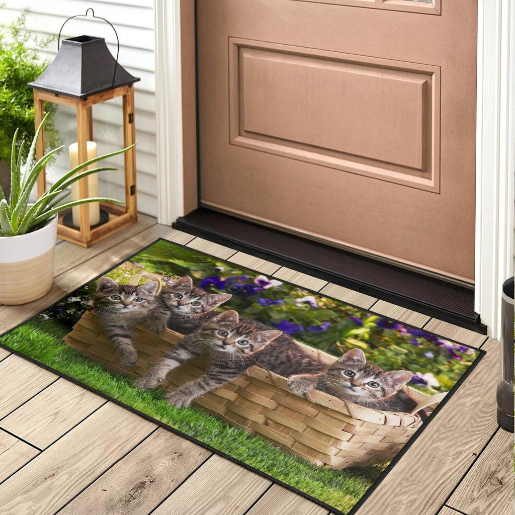 Cute Kitty Cat Rubber Doormats - Image 3