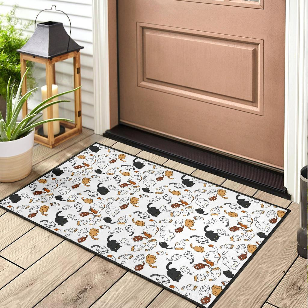 Cute Pattern Cat Rubber Doormats - Image 3