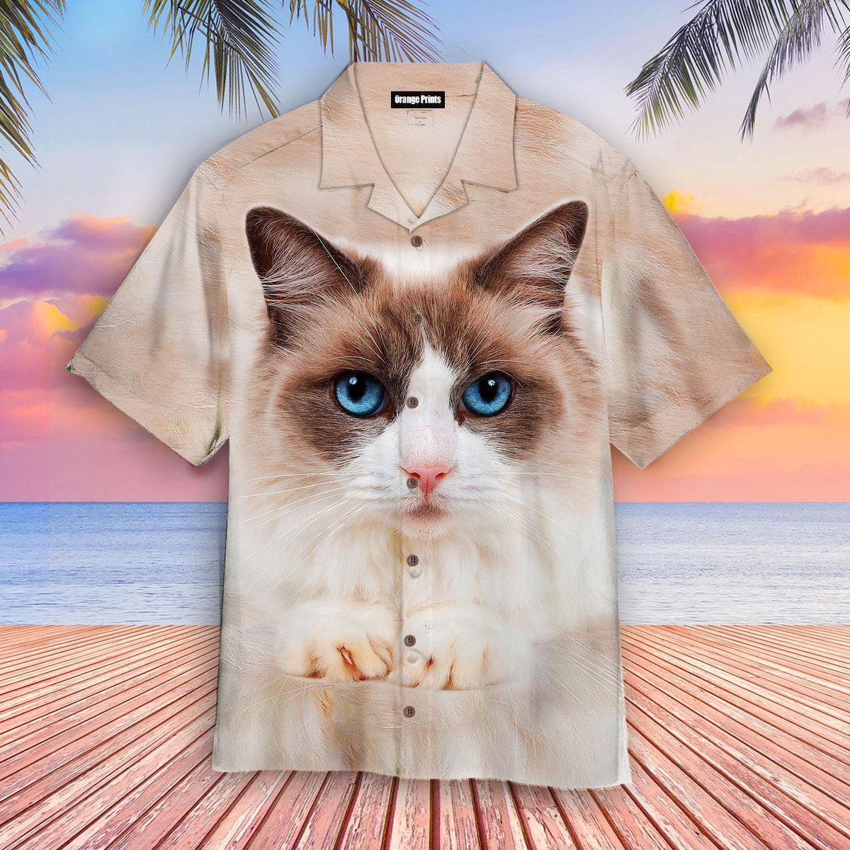 Cute Ragdoll Cat Hawaiian Shirt
