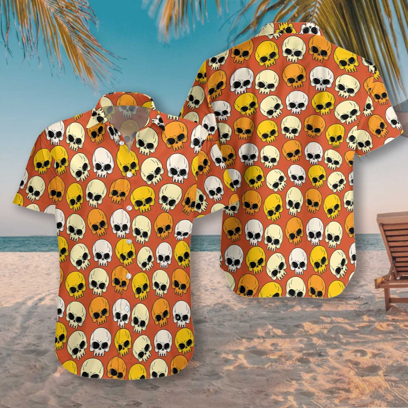 Cute Skull Hawaiian Shirt