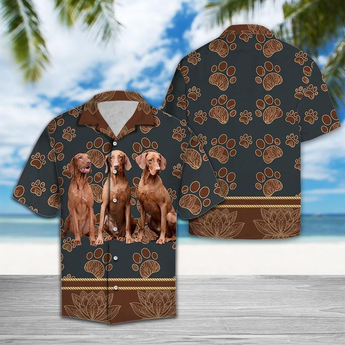Cute Vizsla Hawaiian Shirt