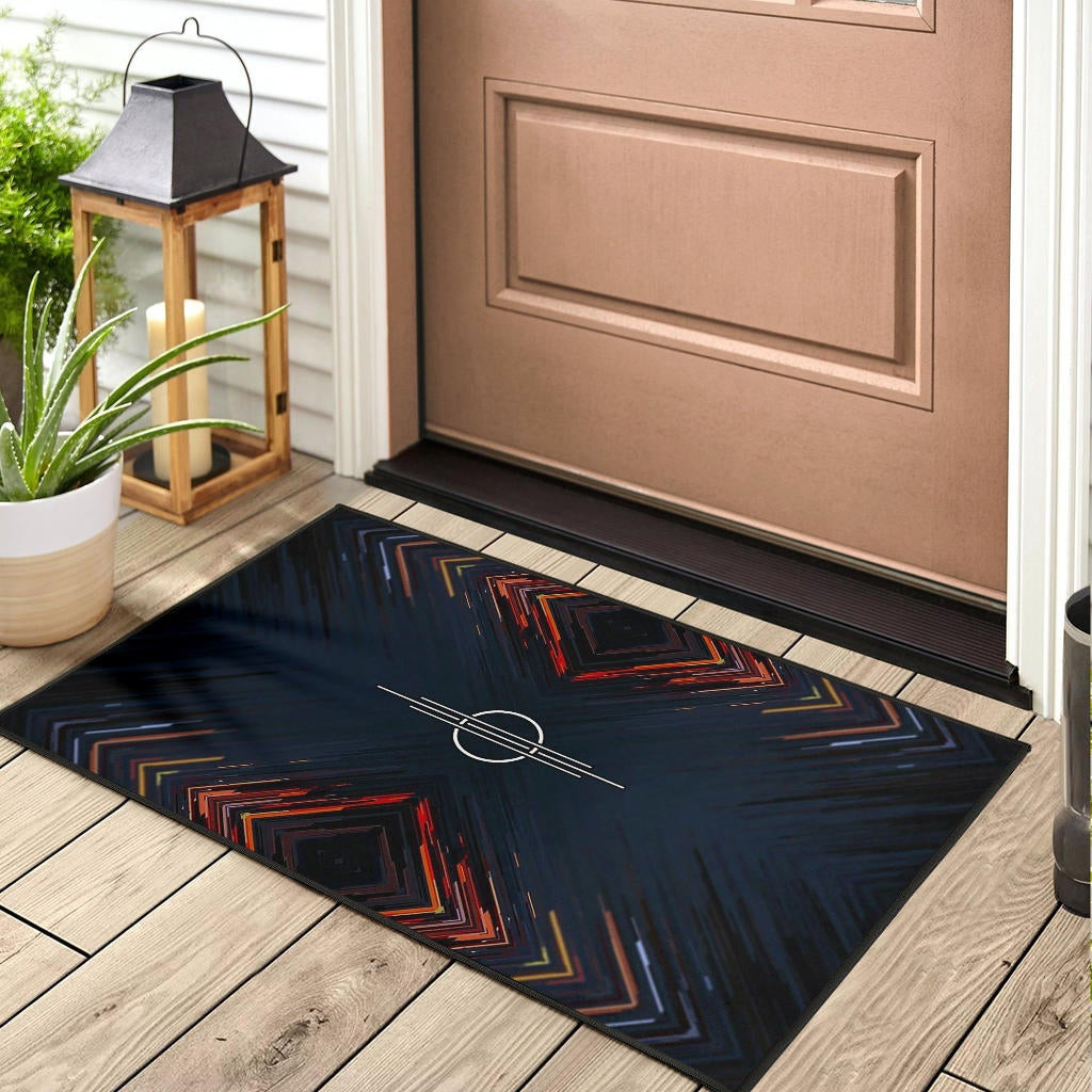 Cypher Magic Square Patterns Rubber Doormat Home Decor - Image 3