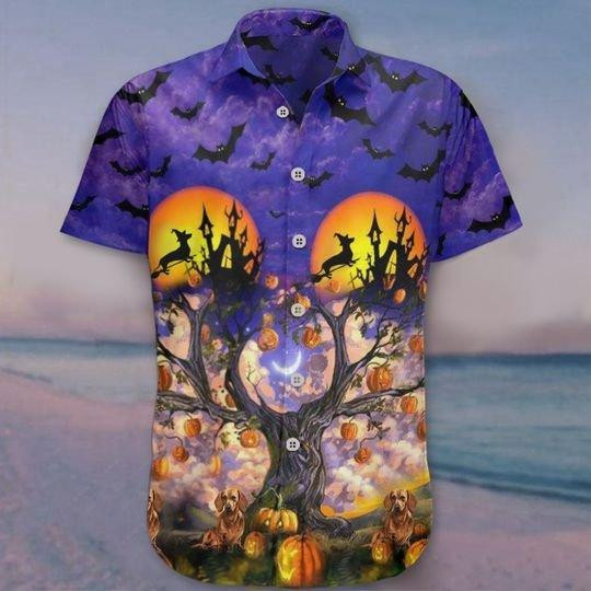 Dachshund Halloween Hawaiian Shirt