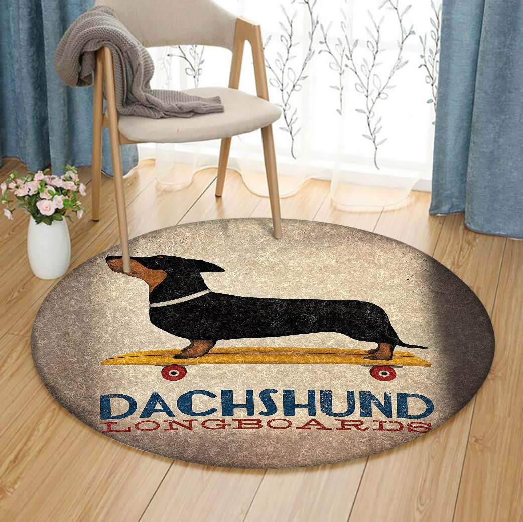 Dachshund Limited Edition Round Rug Carpet Bedroom Livingroom Home Decor
