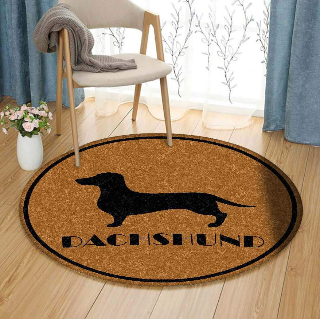 Dachshund Limited Edition Round Rug Carpet Bedroom Livingroom Home Decor