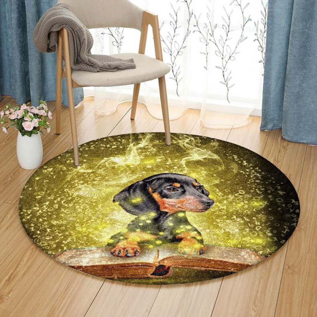 Dachshund Round Rug Carpet Bedroom Livingroom Home Decor