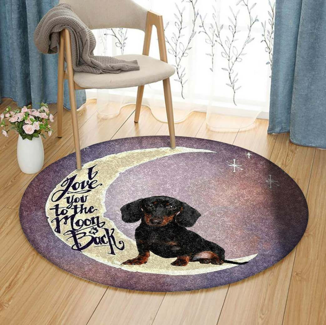Dachshund Round Rug Carpet Bedroom Livingroom Home Decor