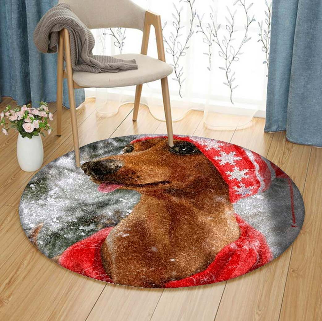 Dachshunds Round Rug Carpet Bedroom Livingroom Home Decor